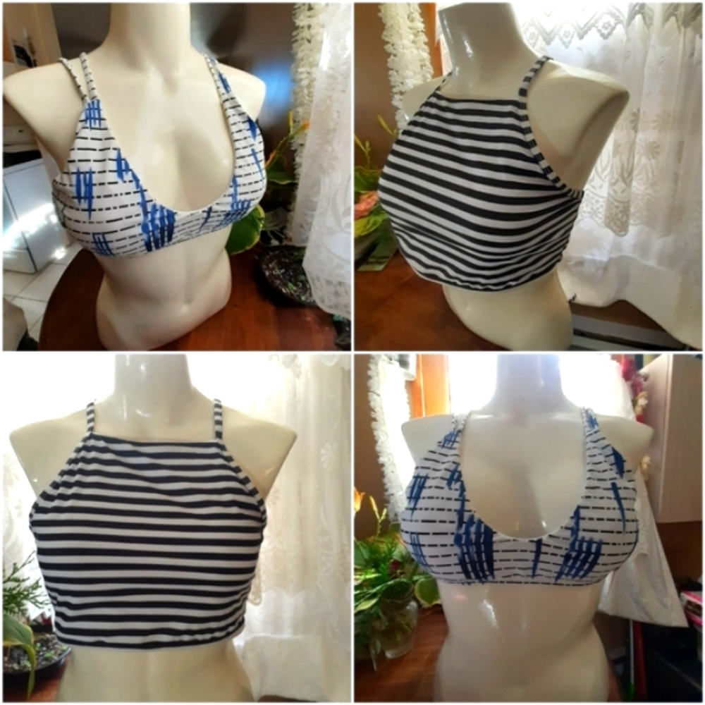 NWT {2 Bikini Tops} Shekini Large